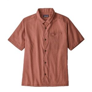Patagonia Men's Go-To Shirt in an orange/red color